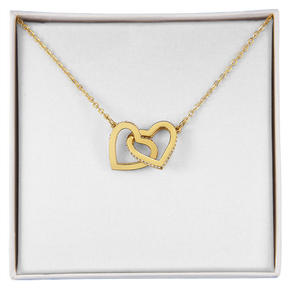To My Mom — Interlocking Hearts Necklace