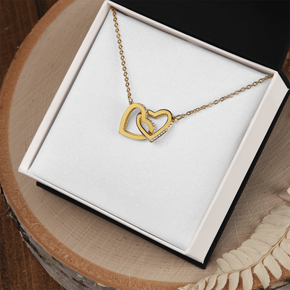 To My Mom — Interlocking Hearts Necklace