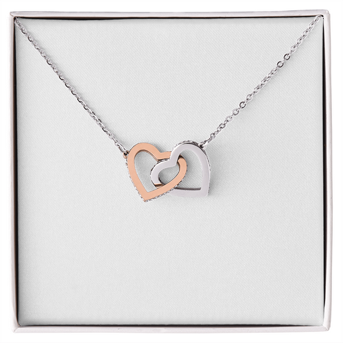 To My Mom — Interlocking Hearts Necklace