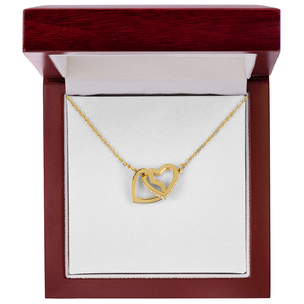 To My Mom — Interlocking Hearts Necklace