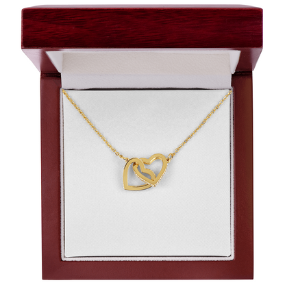 To My Mom — Interlocking Hearts Necklace